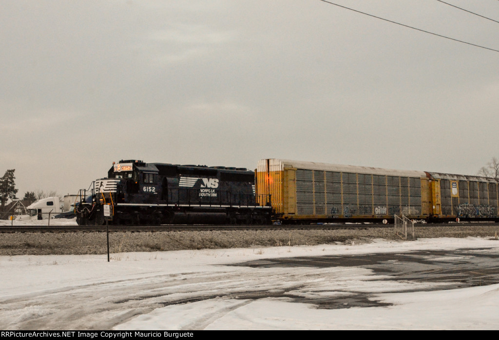 NS SD40-2 Locomotive in the yard